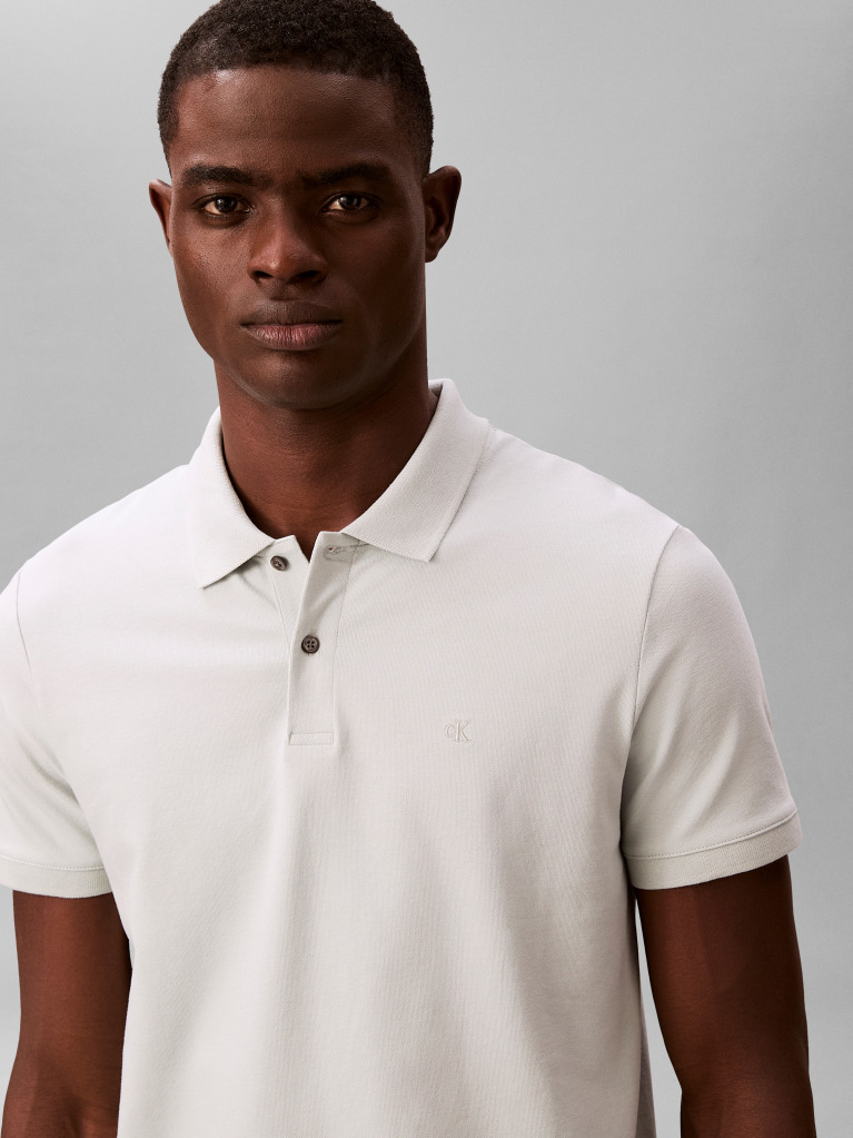 Green Supima Cotton Slim Refined Pique Polo Shirt  Men