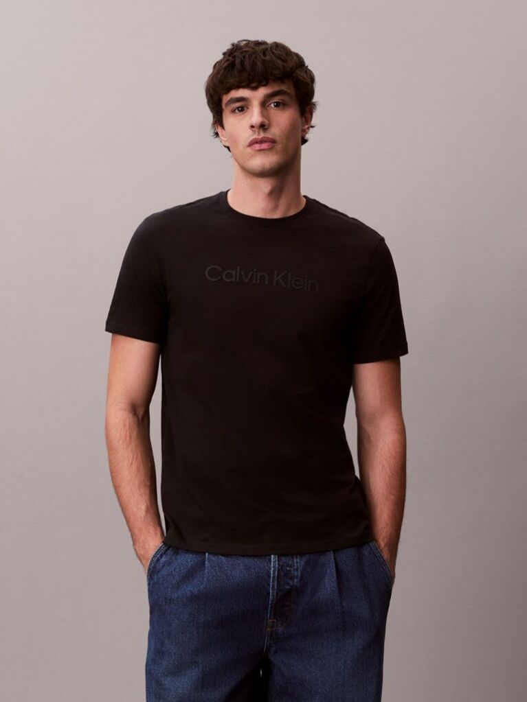 Black Graphic Logo T-shirt  Men