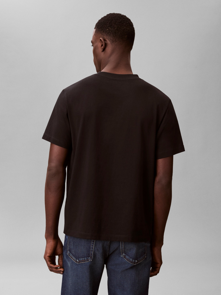 Black Fade Logo Crew Neck T-Shirt  Men