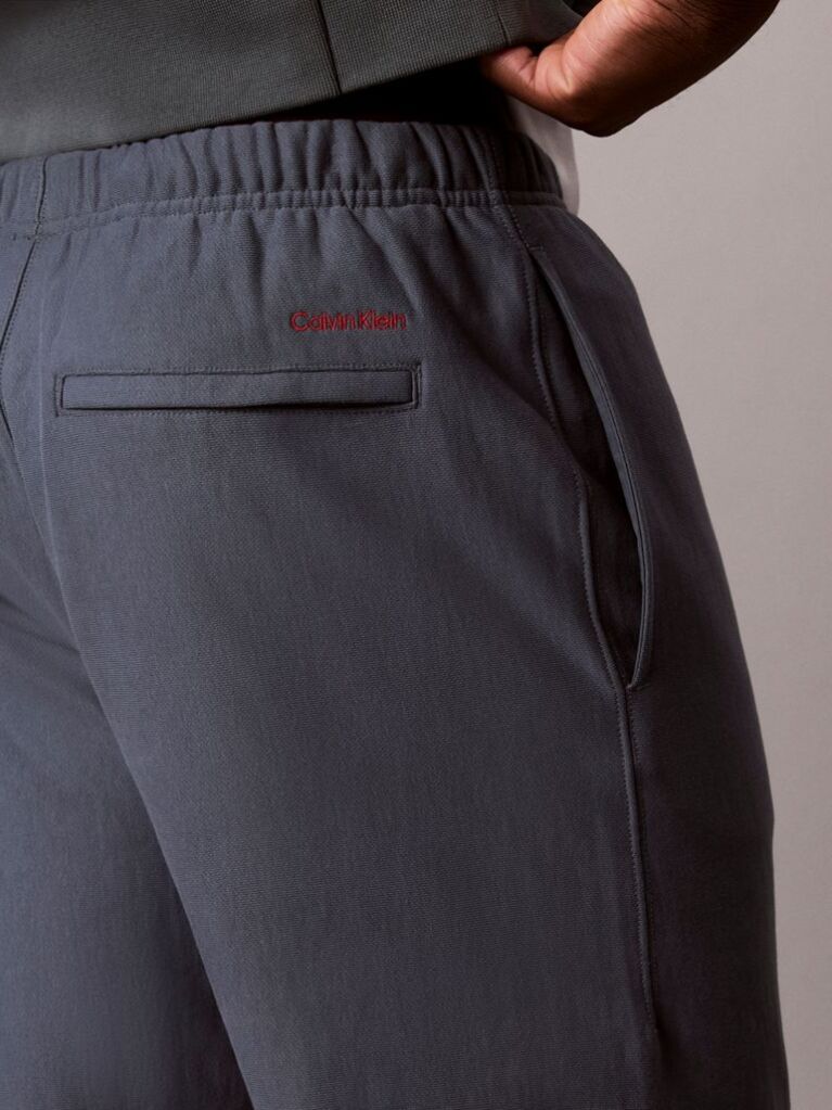 Blue Relaxed Embroidered Logo Joggers  Men
