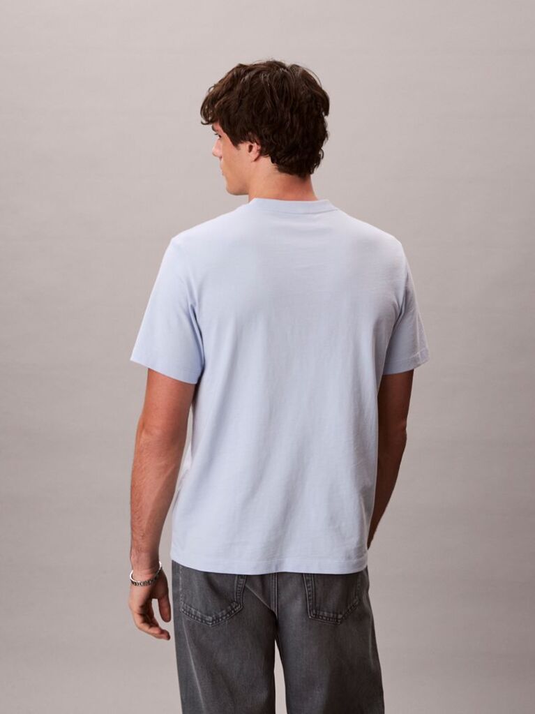 Μπλε T-Shirt Με Λογότυπο  Άνδρας