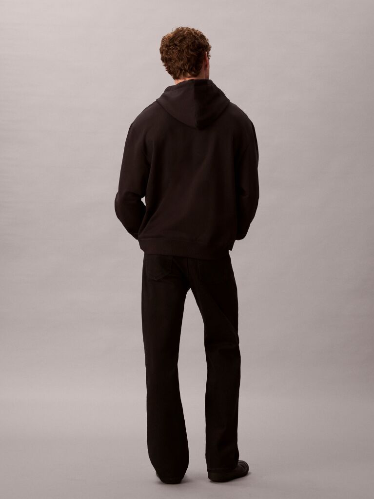 Black Logo Graphic Hoodie  Men