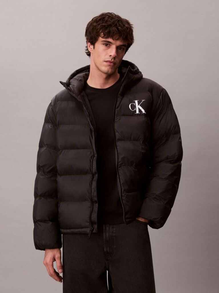 Black Monogram Puffer Jacket  Men