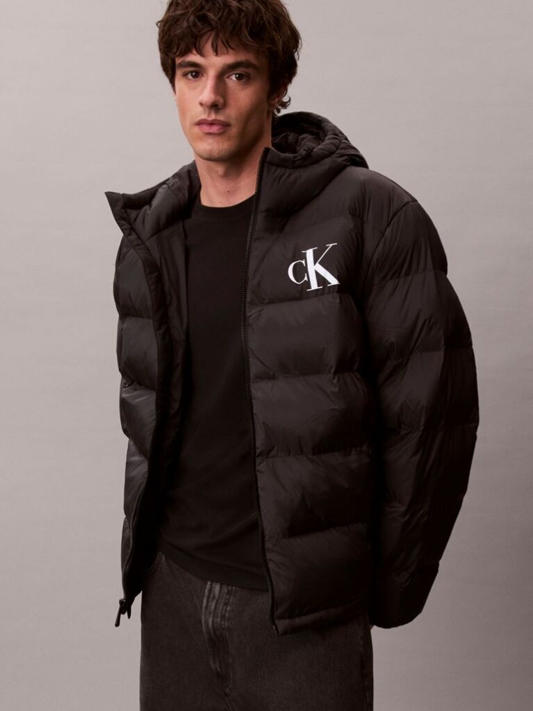 Black Monogram Puffer Jacket  Men