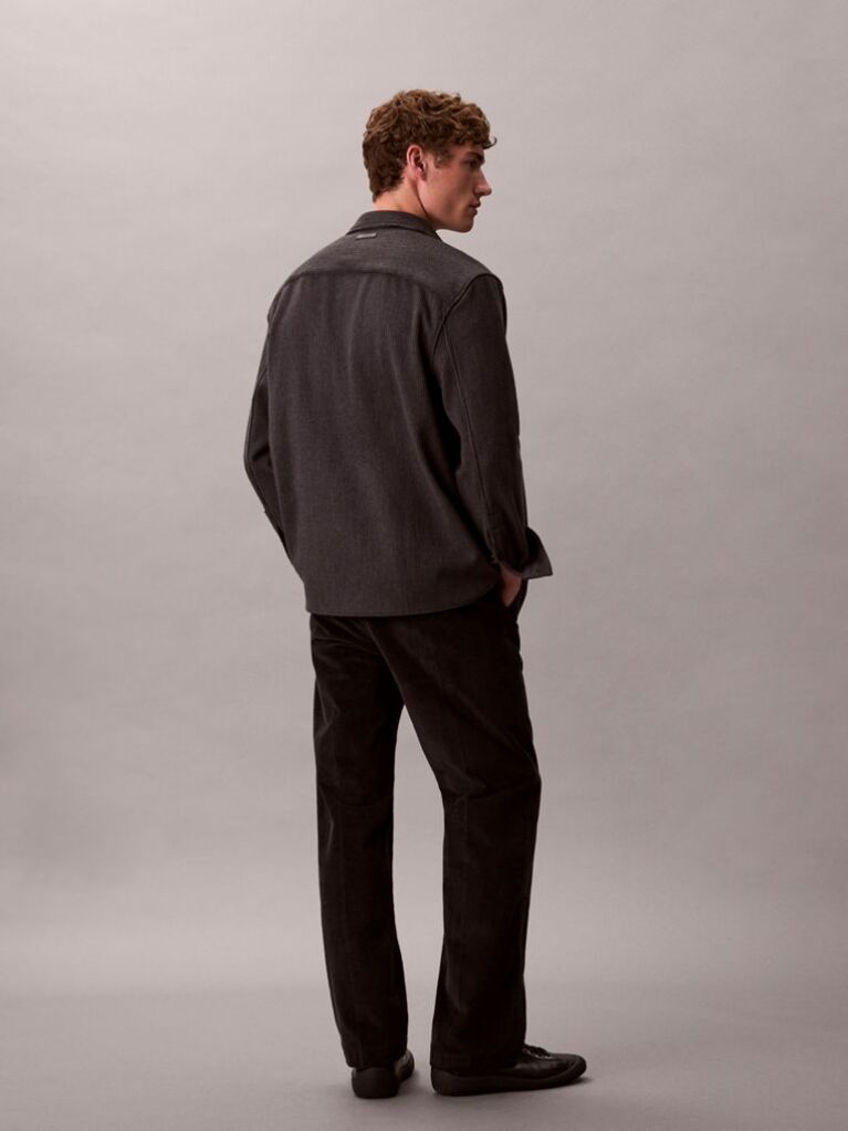 Black 90s Straight Corduroy Chino Pants  Men