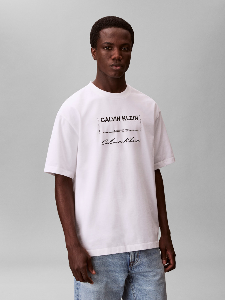 White 16S April Graphic Seasonal T-Shirt  Men