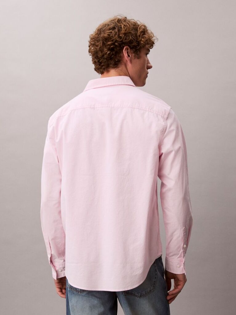 Pink Oxford Cotton Shirt  Men