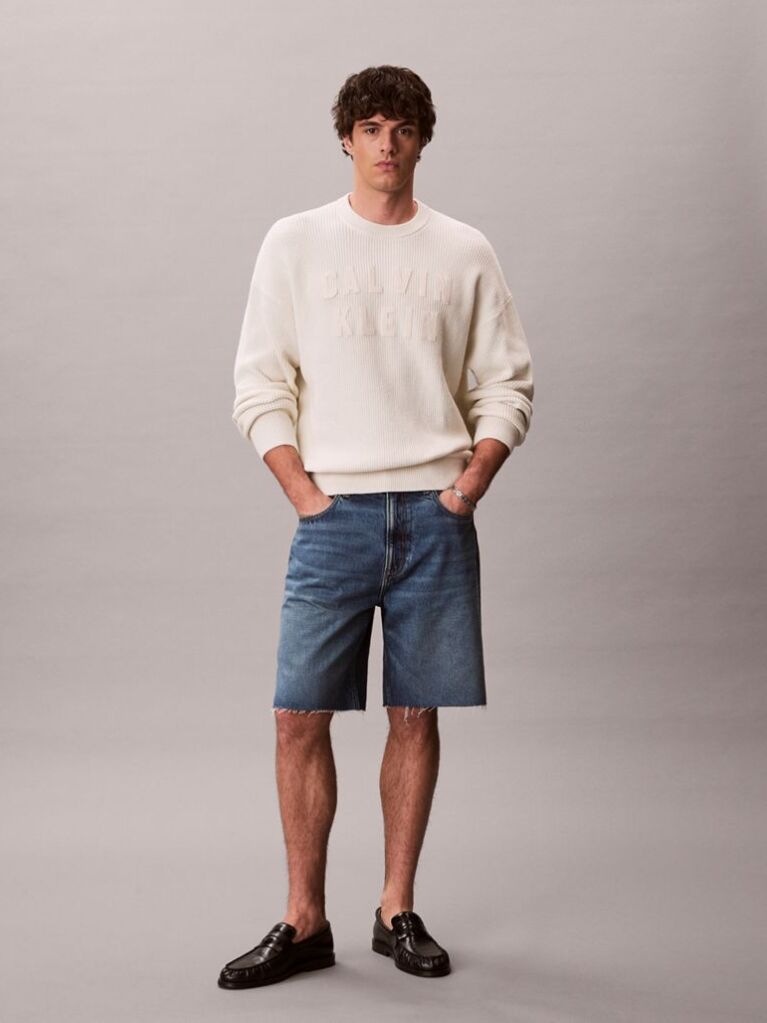Denim 90s Relaxed Denim Shorts  Men