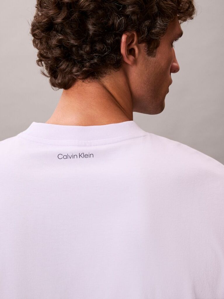Purple Embroidered Logo T-shirt  Men