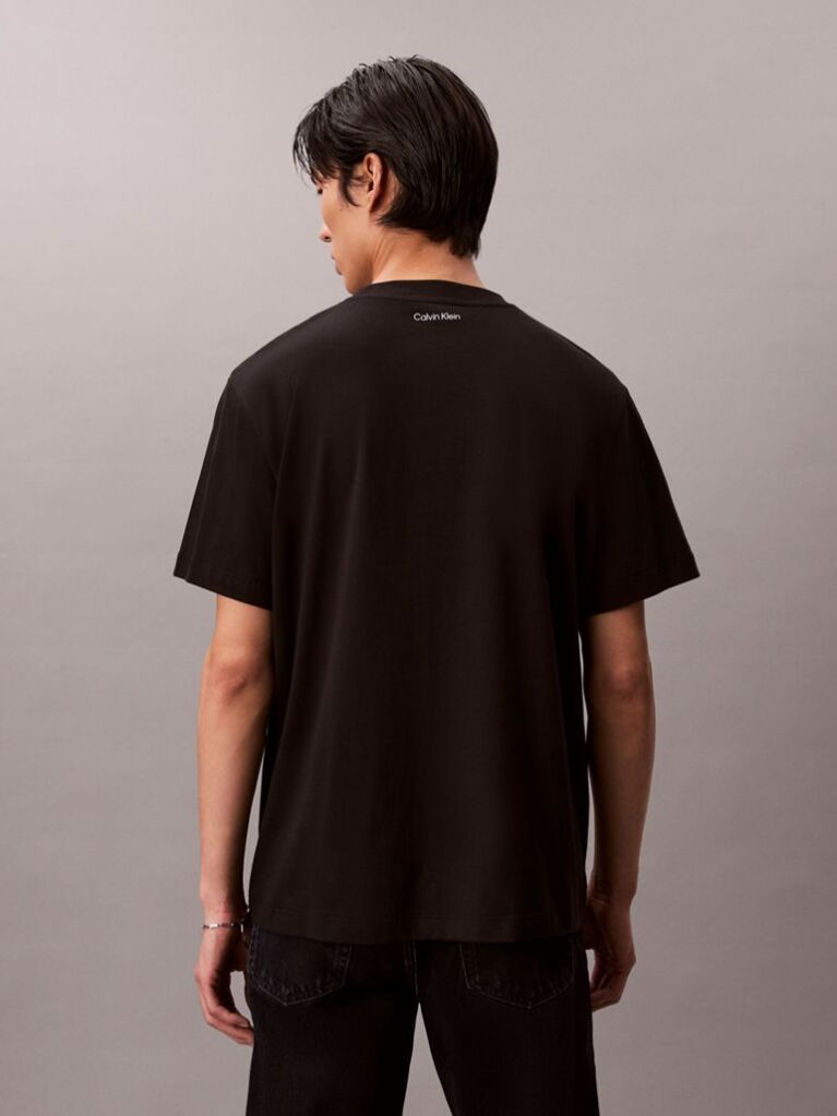 Black Embroidered Logo T-shirt  Men