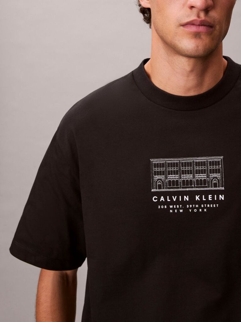 Black Graphic Relaxed T-Shirt  Men