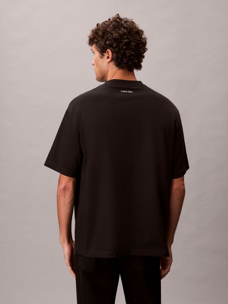 Black Graphic Relaxed T-Shirt  Men