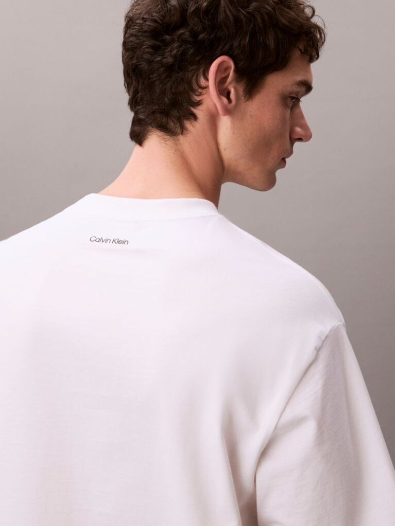 White Graphic Relaxed T-Shirt  Men