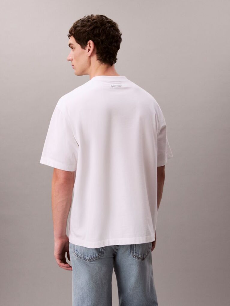 White Graphic Relaxed T-Shirt  Men