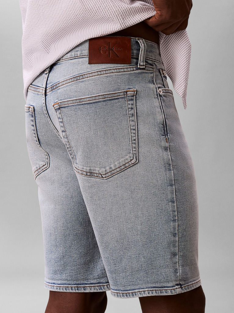 Denim Denim Βερμούδα Με Γυριστό Στρίφωμα Και Στενή Γραμμή  Άνδρας