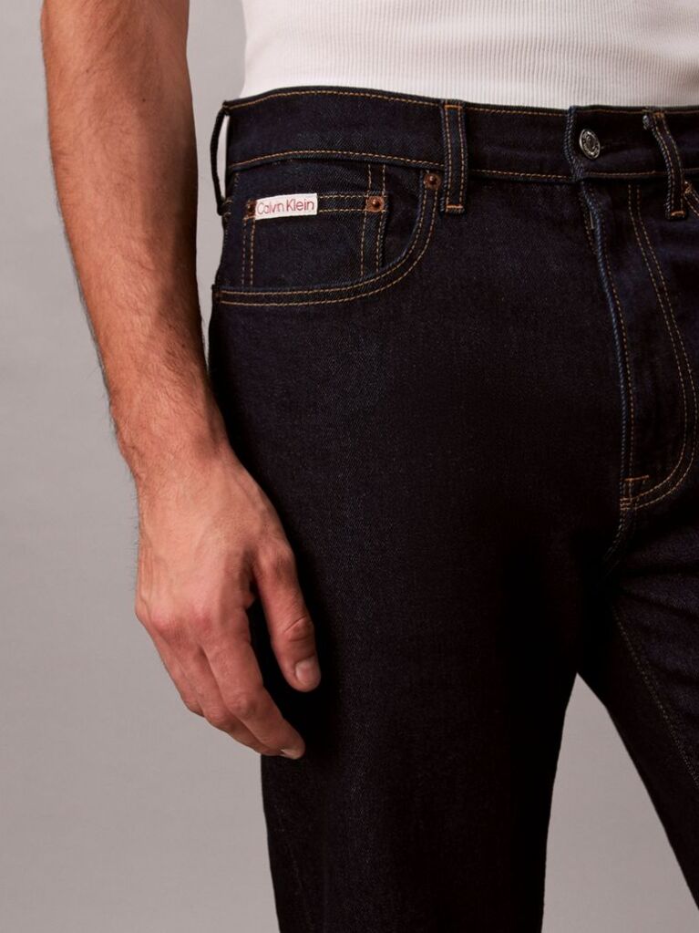 Denim Τζιν Με Ίσια Γραμμή Και Διακοσμητικές Ραφές  Άνδρας