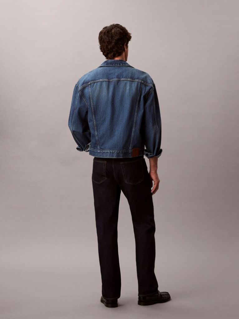 Denim Τζιν Με Ίσια Γραμμή Και Διακοσμητικές Ραφές  Άνδρας