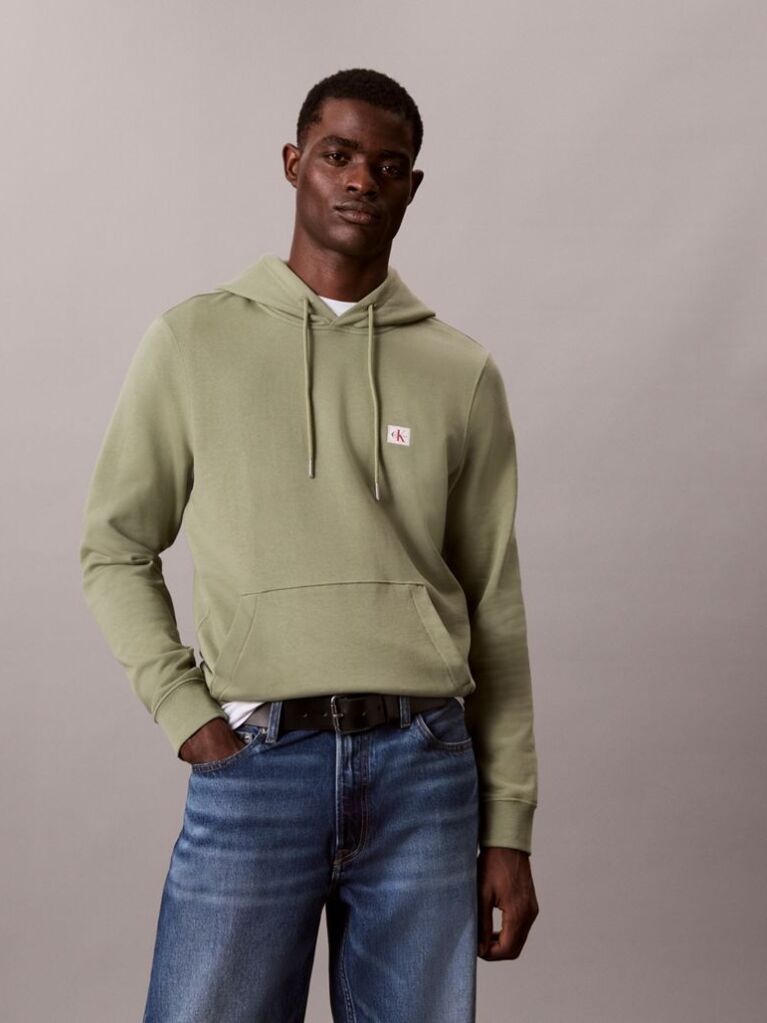 Πράσινο Παντελόνι Από Τεχνικό Ύφασμα Με Στενή Γραμμή  Άνδρας