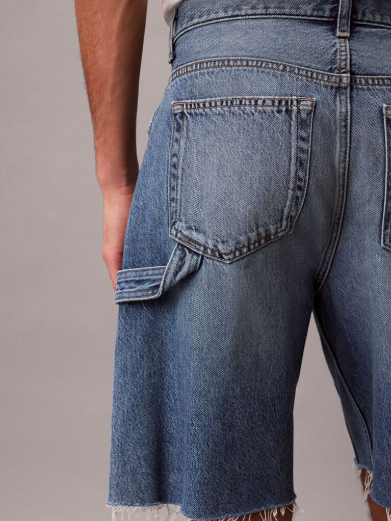 Denim Men’s denim shorts in a classic style. A wardrobe essential you can easily pair with any look  Men