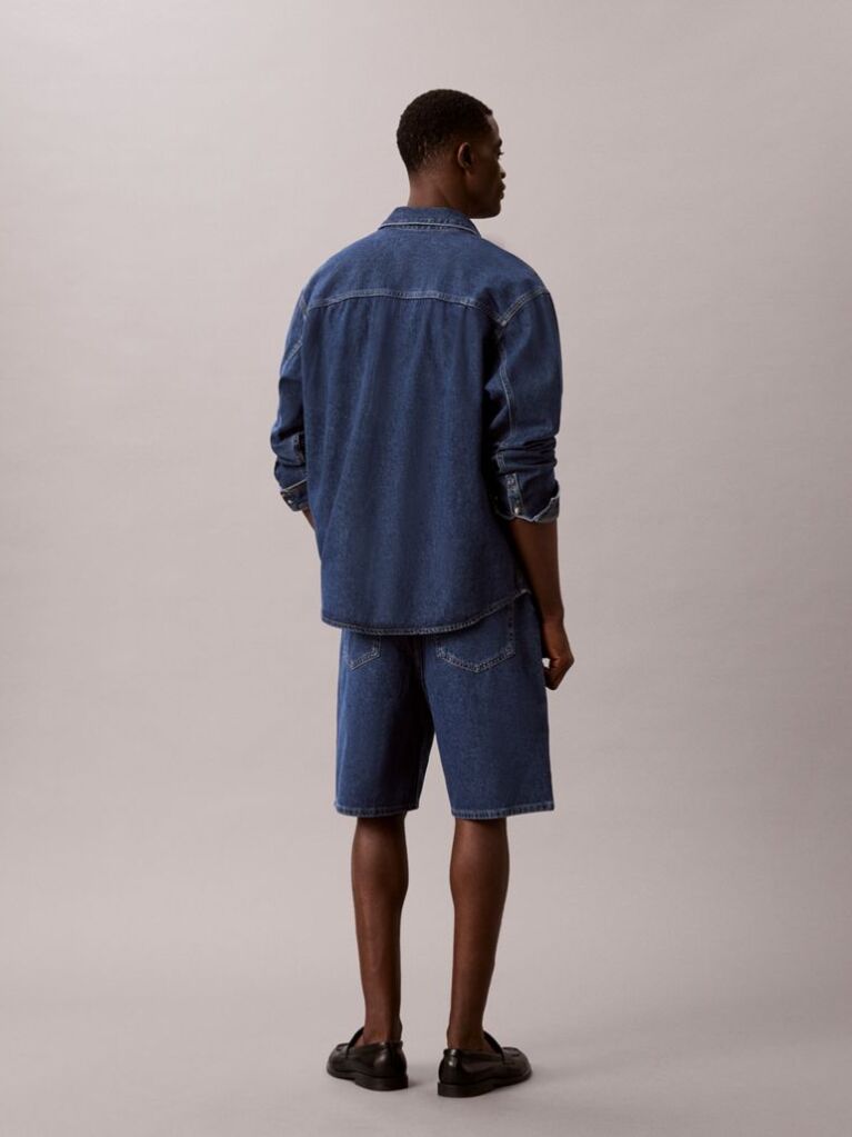 Denim These shorts are crafted from pure cotton denim featuring the iconic monogram as a signature all-over pattern  Men