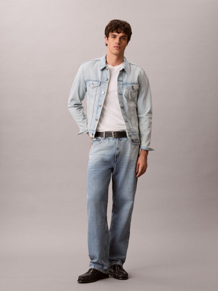 Denim Slim Denim Trucker Jacket  Men
