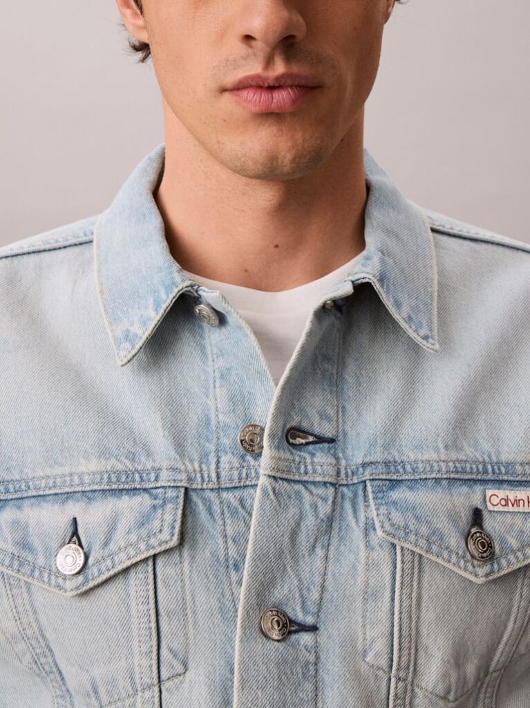 Denim Slim Denim Trucker Jacket  Men