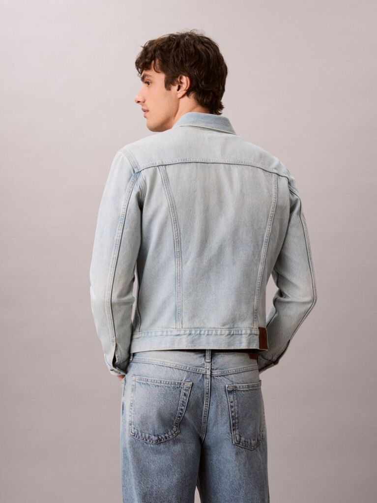 Denim Slim Denim Trucker Jacket  Men