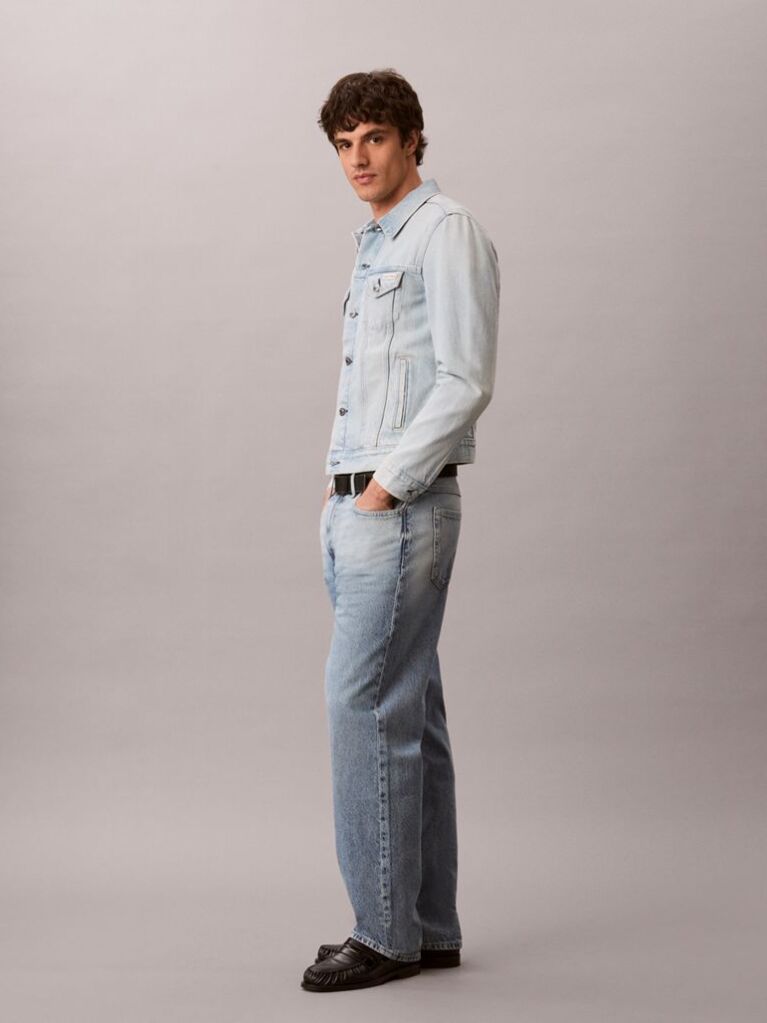 Denim Slim Denim Trucker Jacket  Men