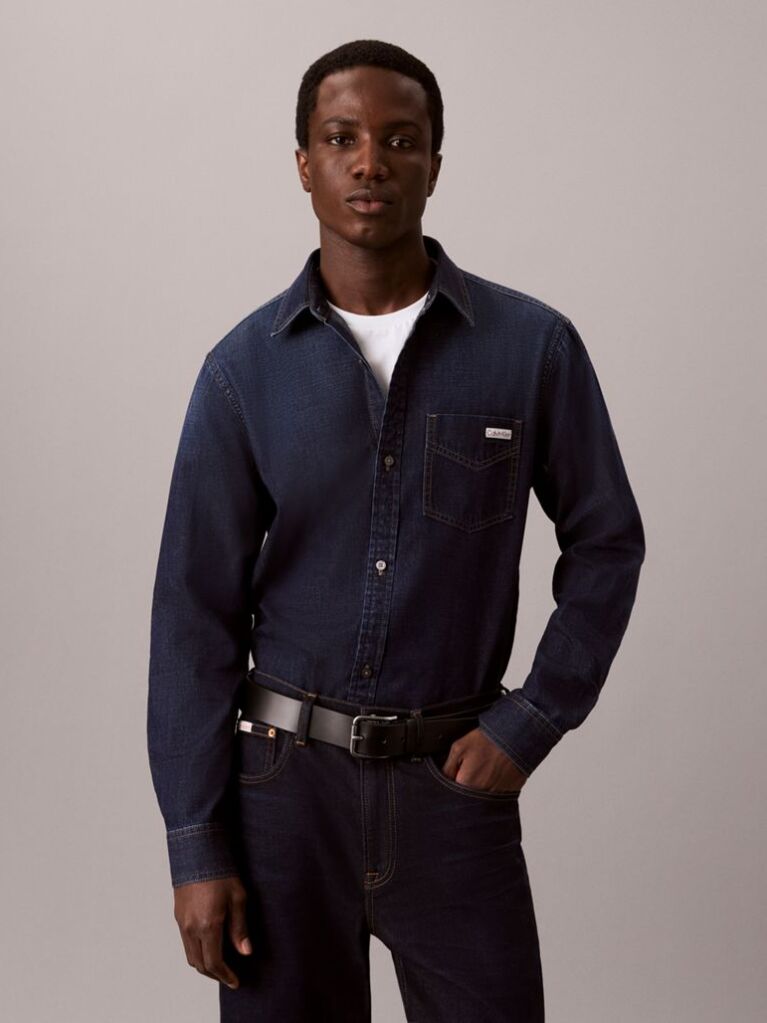 Denim Classic Fit Denim Shirt  Men