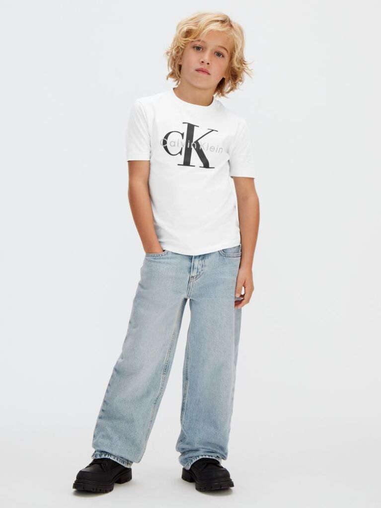 Λευκό T-shirt Με Λογότυπο  Παιδικό Unisex
