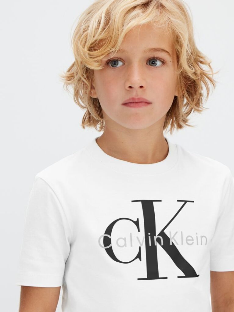 Λευκό T-shirt Με Λογότυπο  Παιδικό Unisex