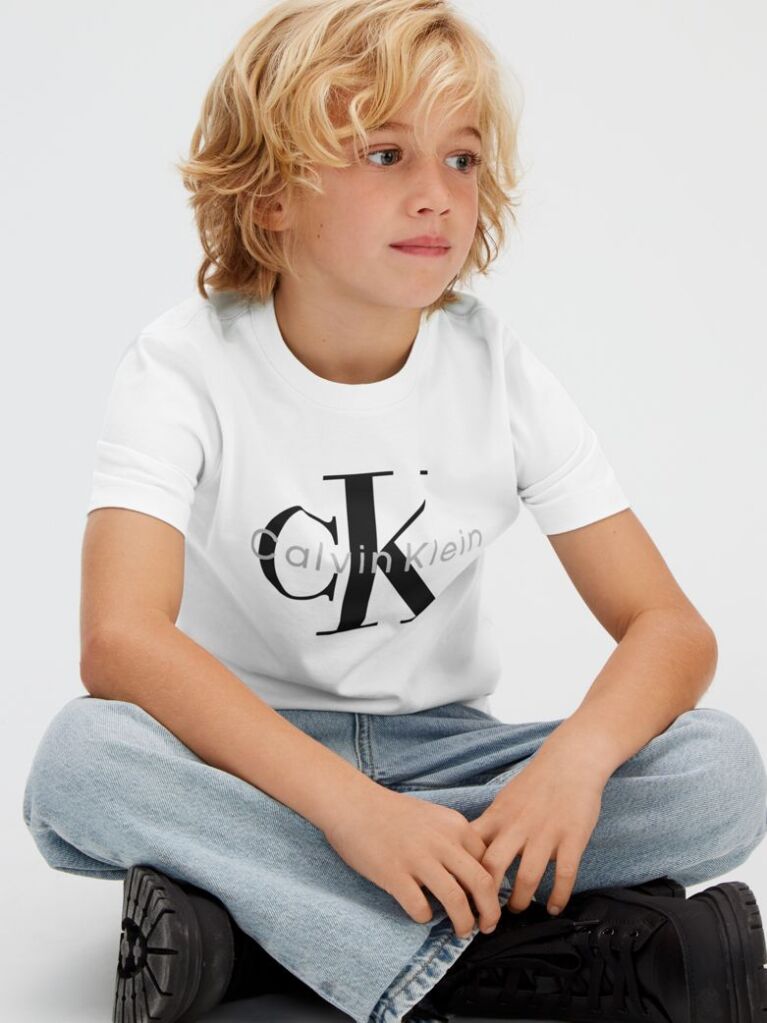 Λευκό T-shirt Με Λογότυπο  Παιδικό Unisex