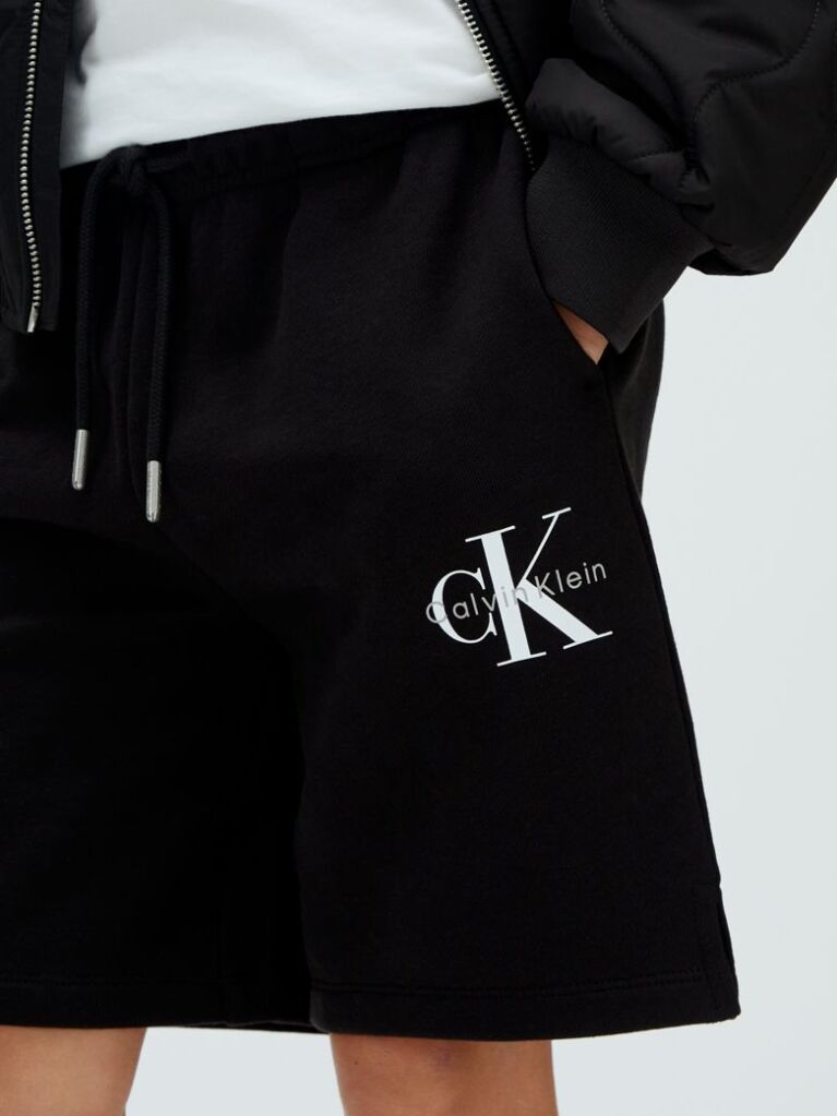 Black Kids' Relaxed Jogging Shorts  Kids Unisex