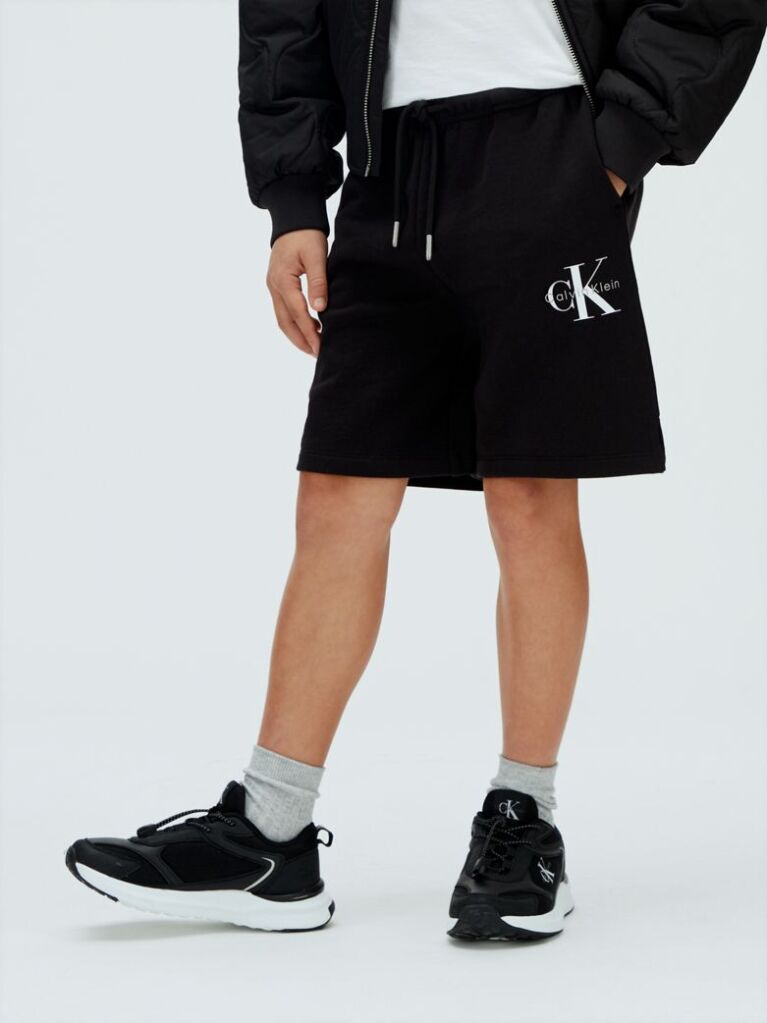 Black Kids' Relaxed Jogging Shorts  Kids Unisex