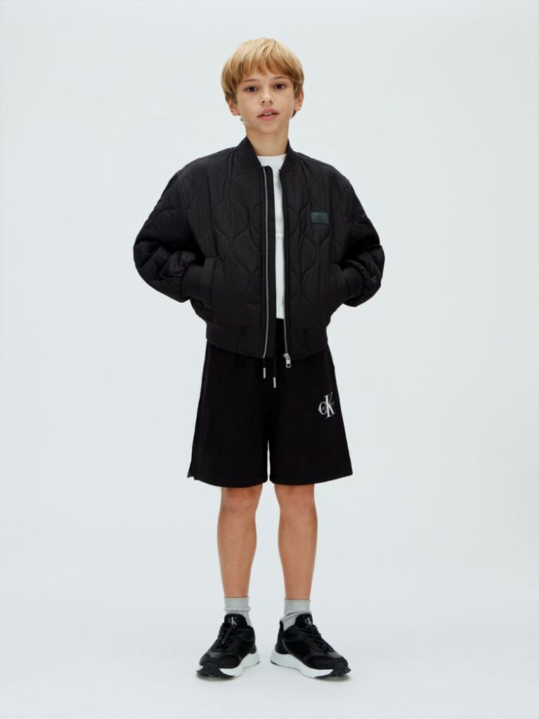 Black Kids' Relaxed Jogging Shorts  Kids Unisex