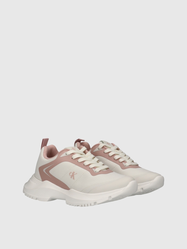 Λευκό Δετά Sneakers Με Χαμηλό Κόψιμο  Κορίτσι