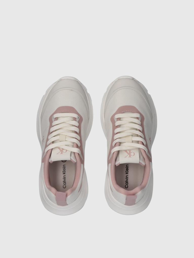 Λευκό Δετά Sneakers Με Χαμηλό Κόψιμο  Κορίτσι