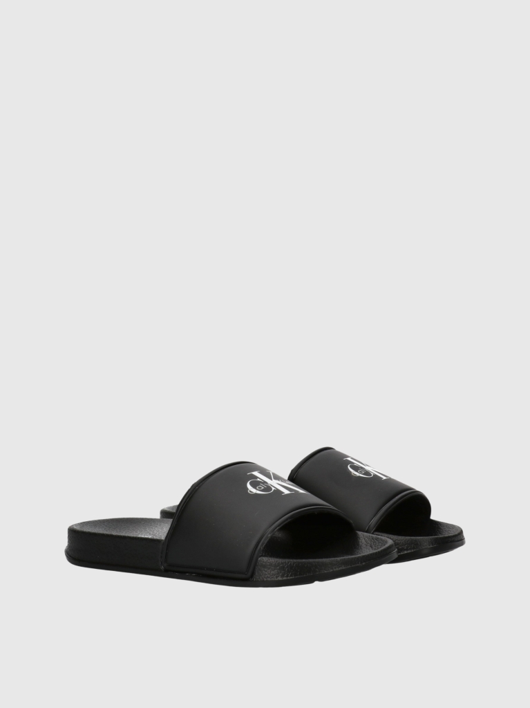 Μαύρο Παιδικά Sliders Με Λογότυπο Signature  Παιδικό Unisex