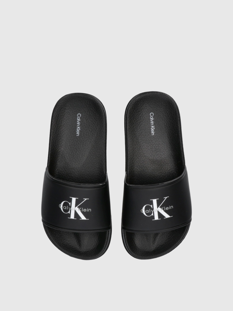 Μαύρο Παιδικά Sliders Με Λογότυπο Signature  Παιδικό Unisex