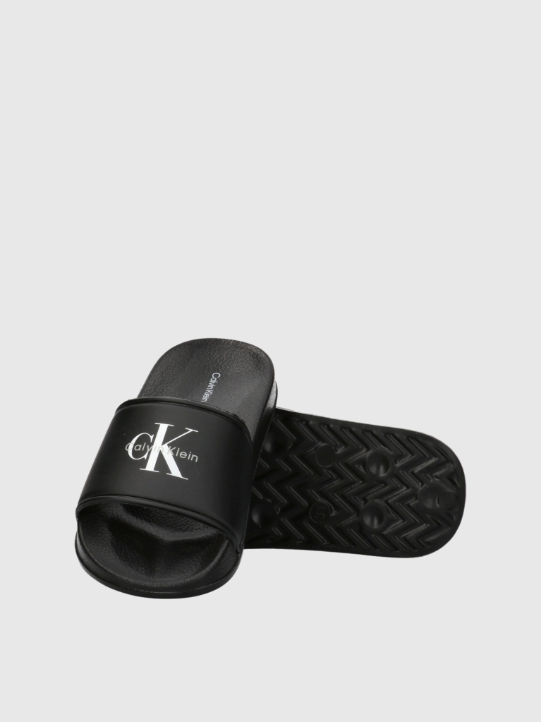 Μαύρο Παιδικά Sliders Με Λογότυπο Signature  Παιδικό Unisex