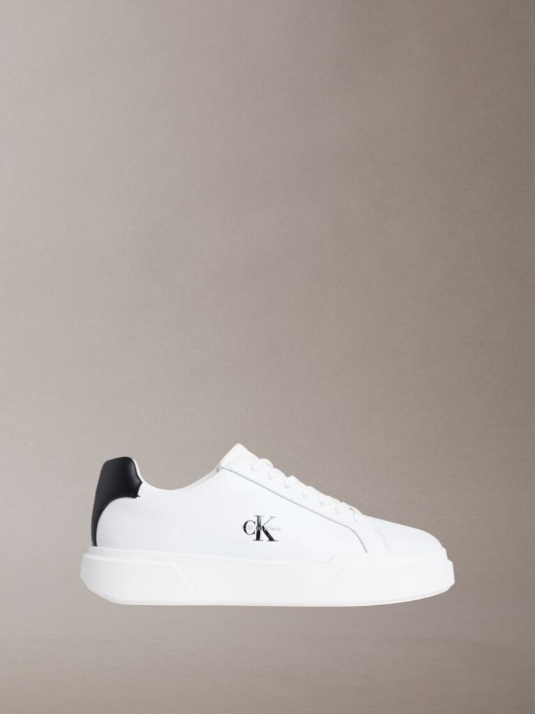 White Leather Durable Traction NYC Trainers  Men