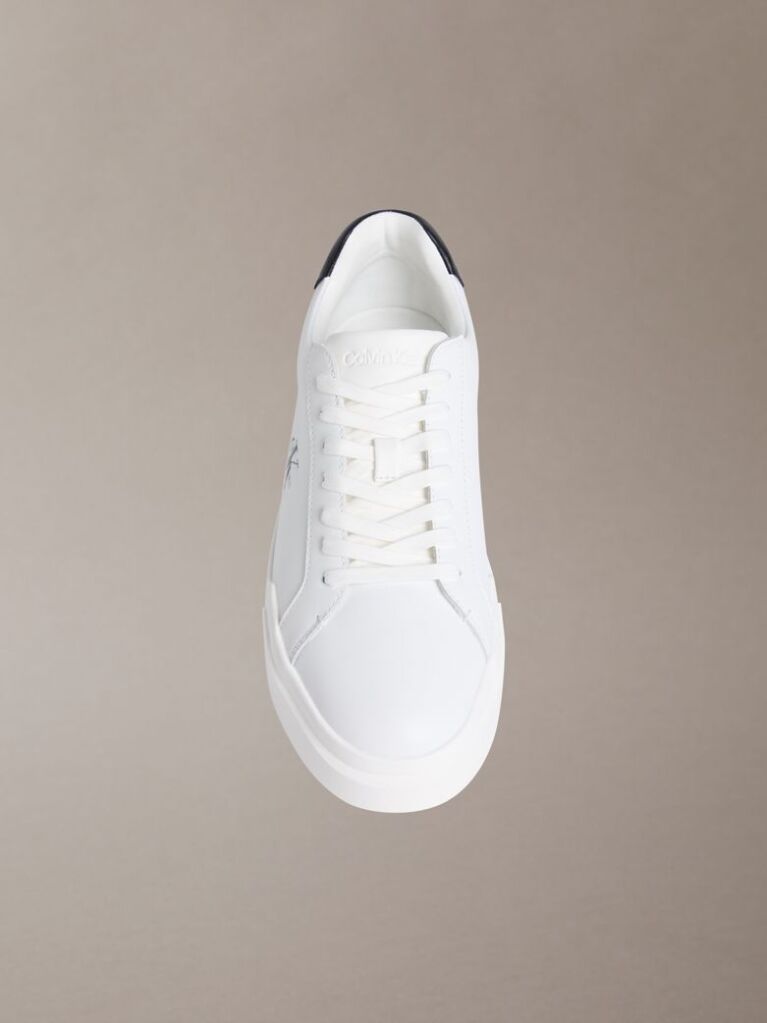White Leather Durable Traction NYC Trainers  Men
