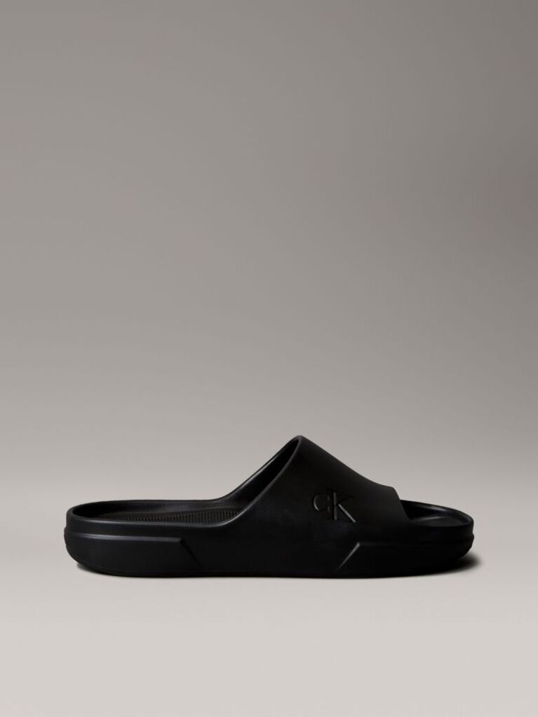 Μαύρο Slides Με Signature Λογότυπο Και One-Piece Σχεδιασμό  Άνδρας