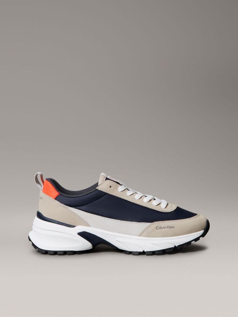 Multi Suede and Nylon Runner Trainers  Men