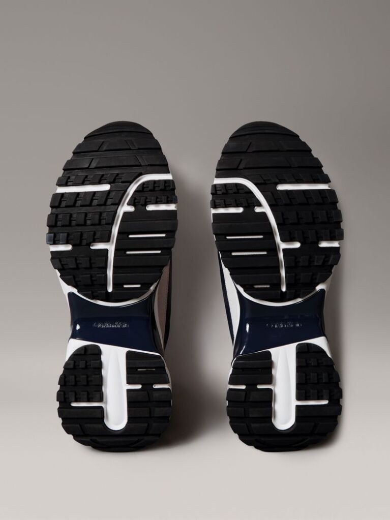 Multi Suede and Nylon Runner Trainers  Men