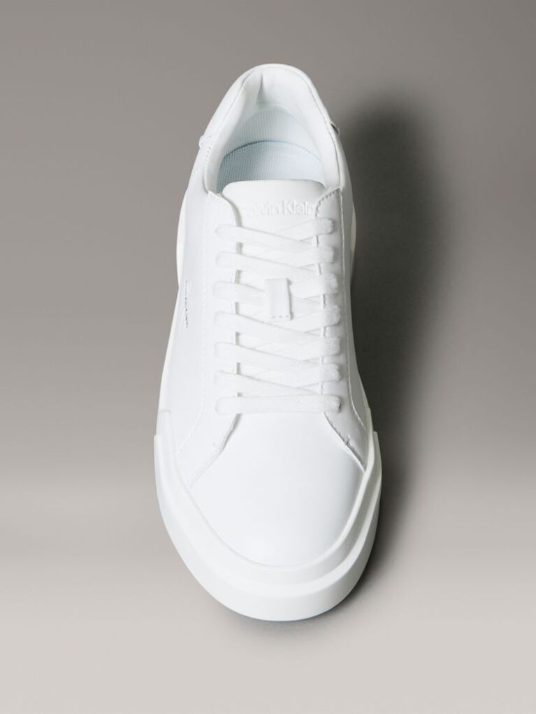 White Leather Durable Traction NYC Trainers  Women