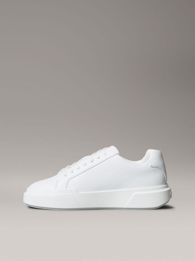 White Leather Durable Traction NYC Trainers  Women