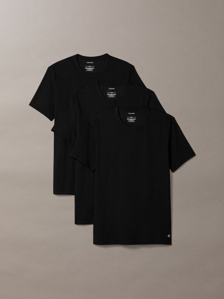 Μαύρο Σετ 3 Τεμαχίων Lounge T-Shirts  Άνδρας