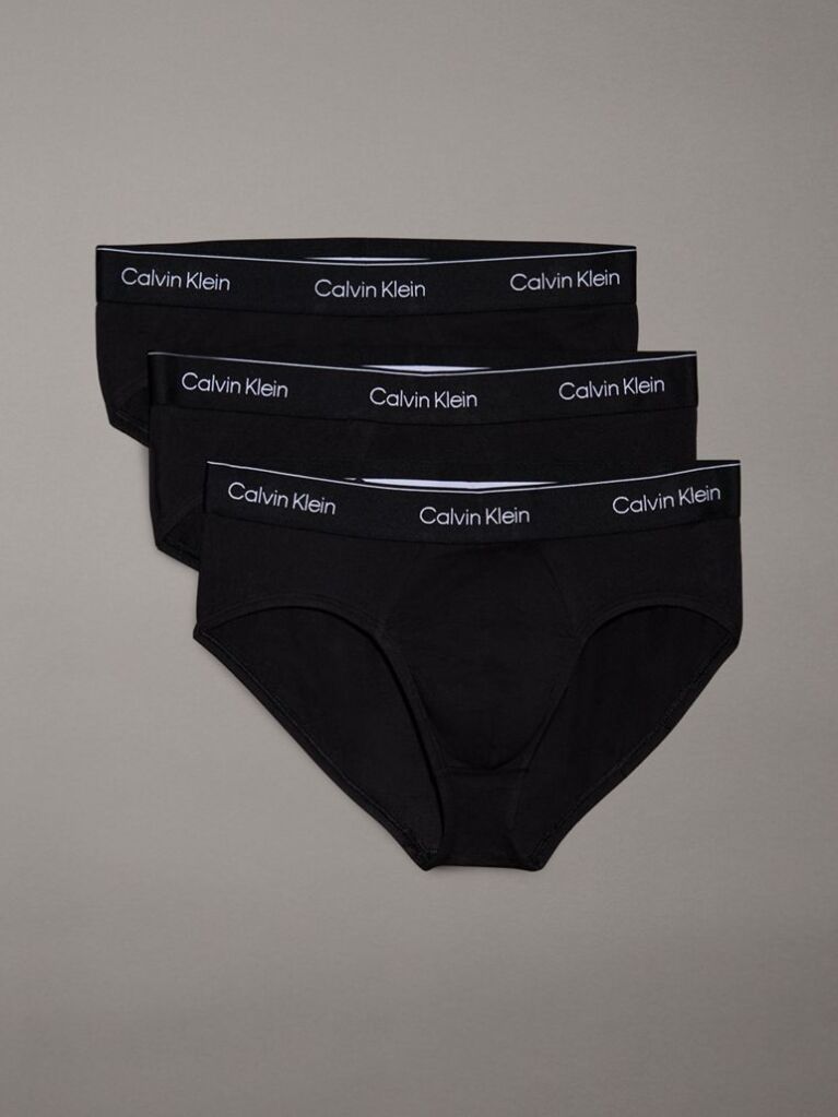 Μαύρο Σετ 3 Σλιπ - Icon Cotton Stretch  Άνδρας