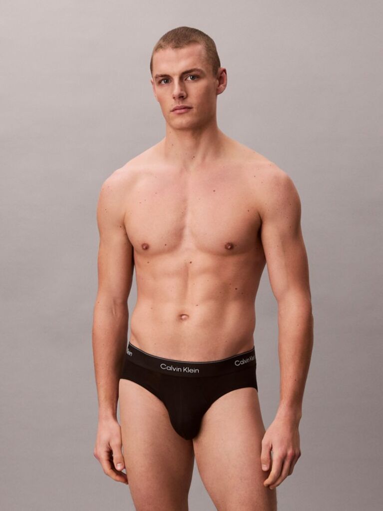Μαύρο Σετ 3 Σλιπ - Icon Cotton Stretch  Άνδρας
